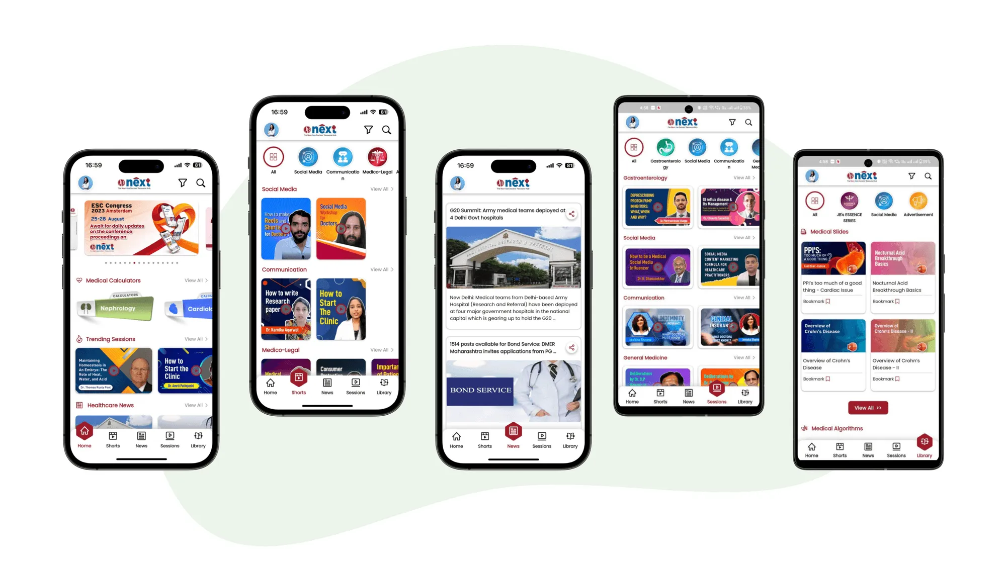 JB Next - Medical Learning & AI Platform for Doctors - Mobile App Development project by Accucia
