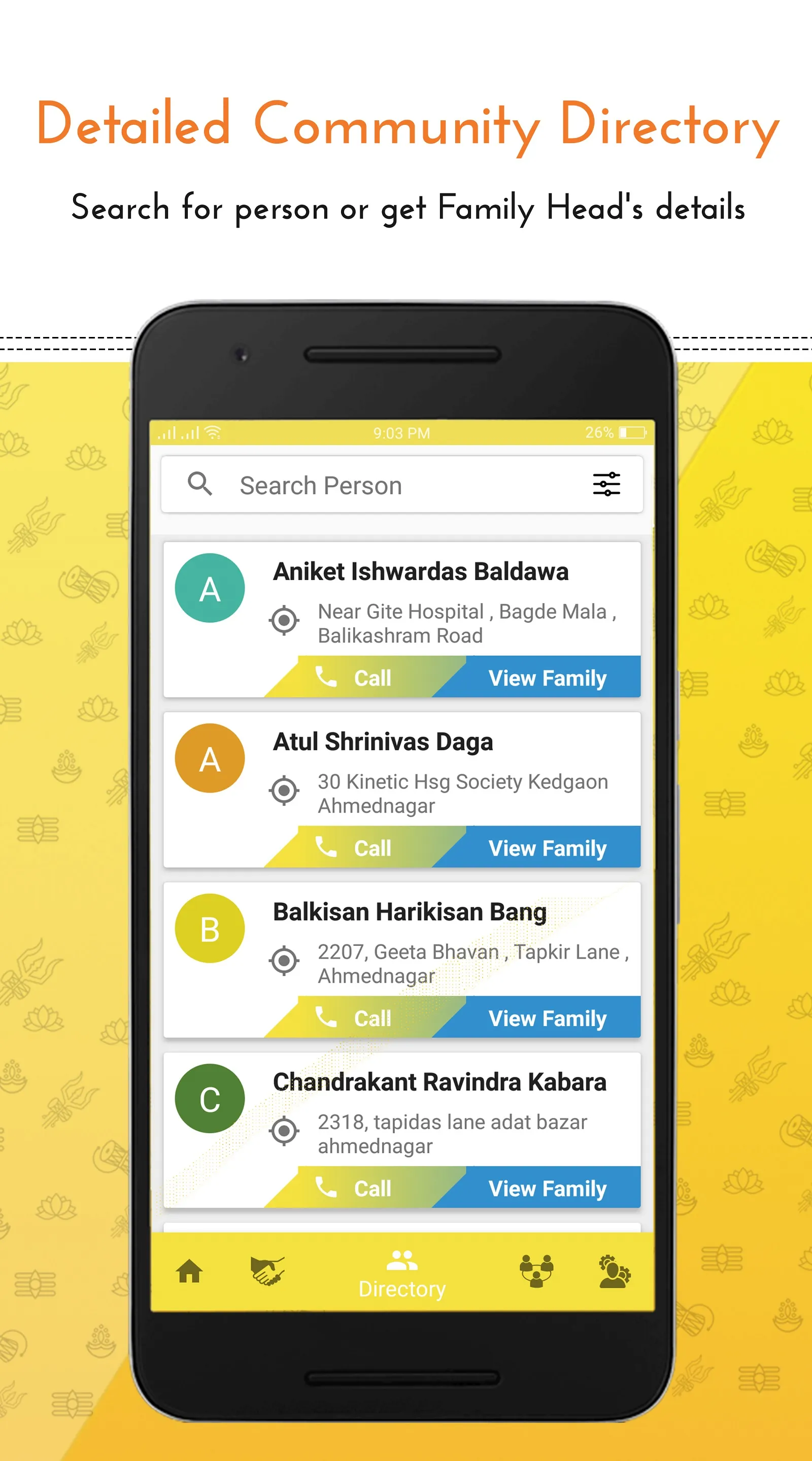 Ahmednagar Maheshwari Samaj App Screenshot 3
