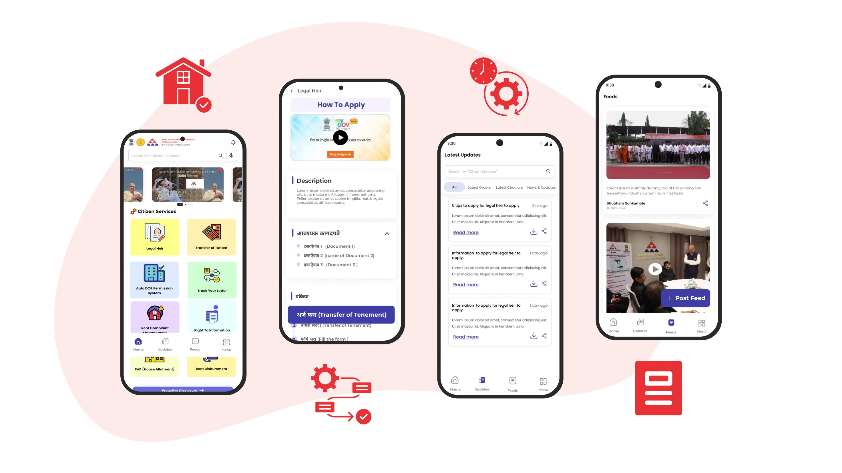 SRA Mobile App - Slum Rehabilitation Authority, Brihanmumbai - Mobile App Development project by Accucia