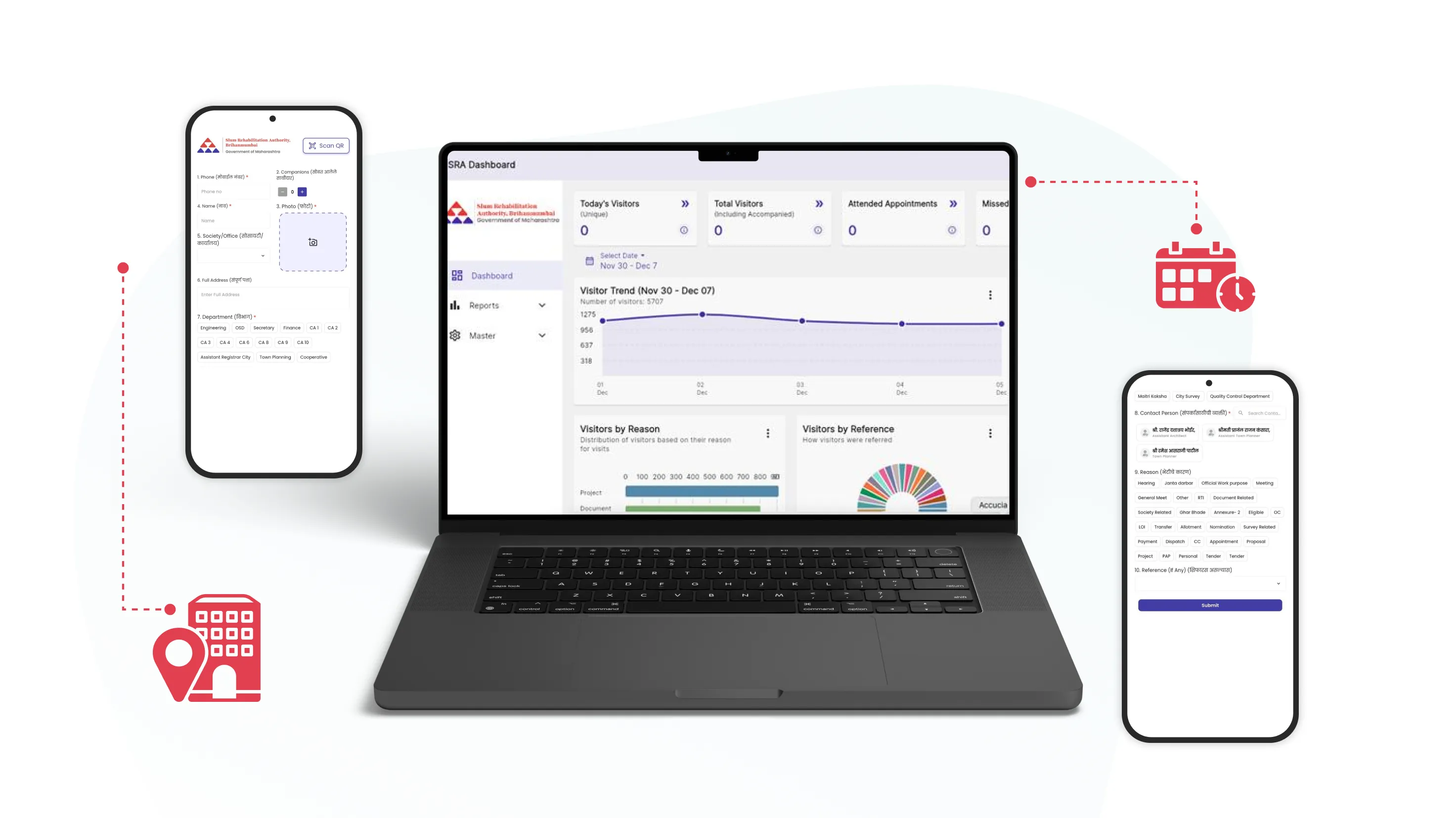 Smart Visitor Management System - Digital Entry & Analytics - Custom Software Development project by Accucia