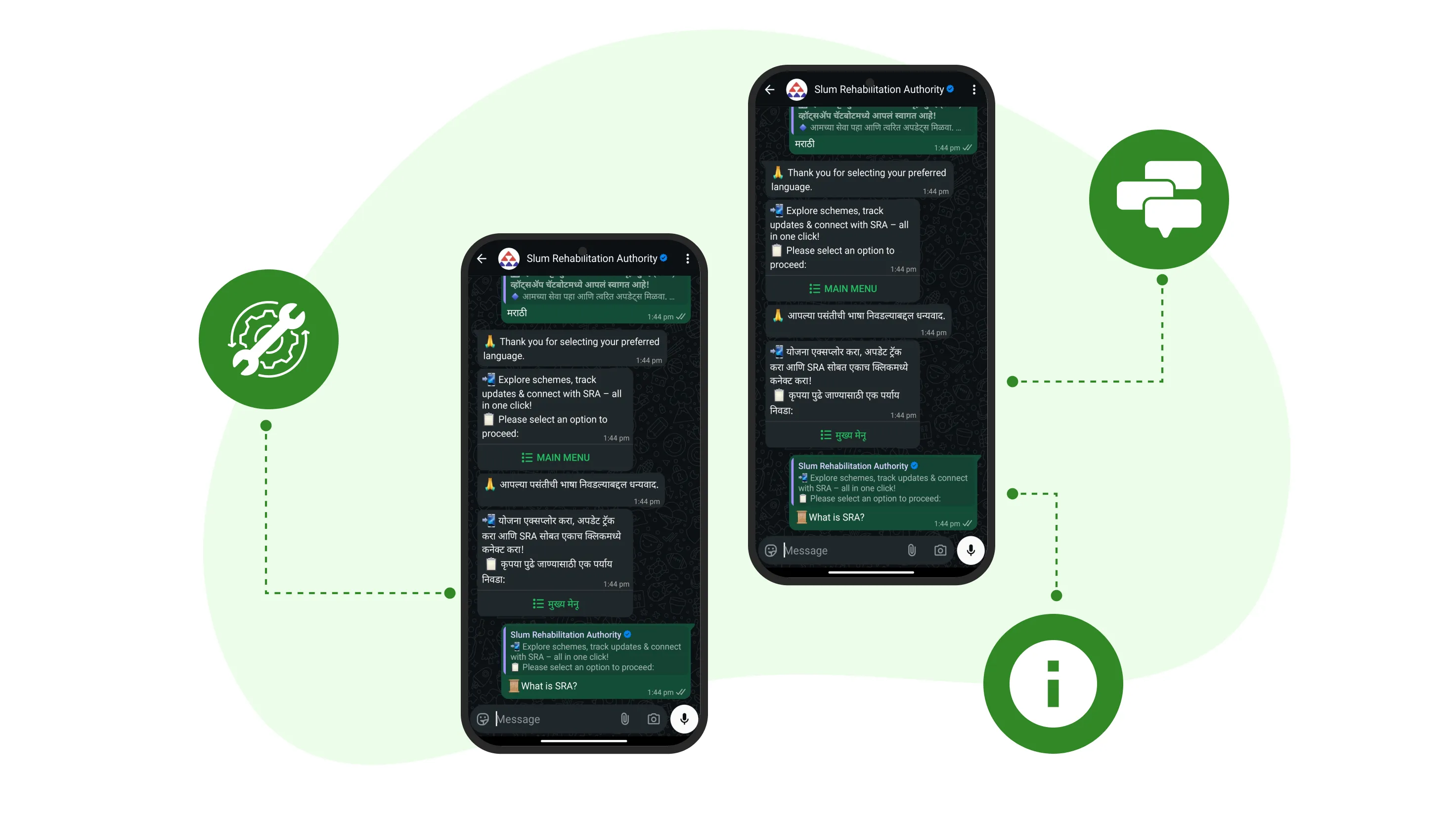 SRA Brihanmumbai – WhatsApp-Based Citizen Information & Engagement System - WhatsApp Automation project by Accucia