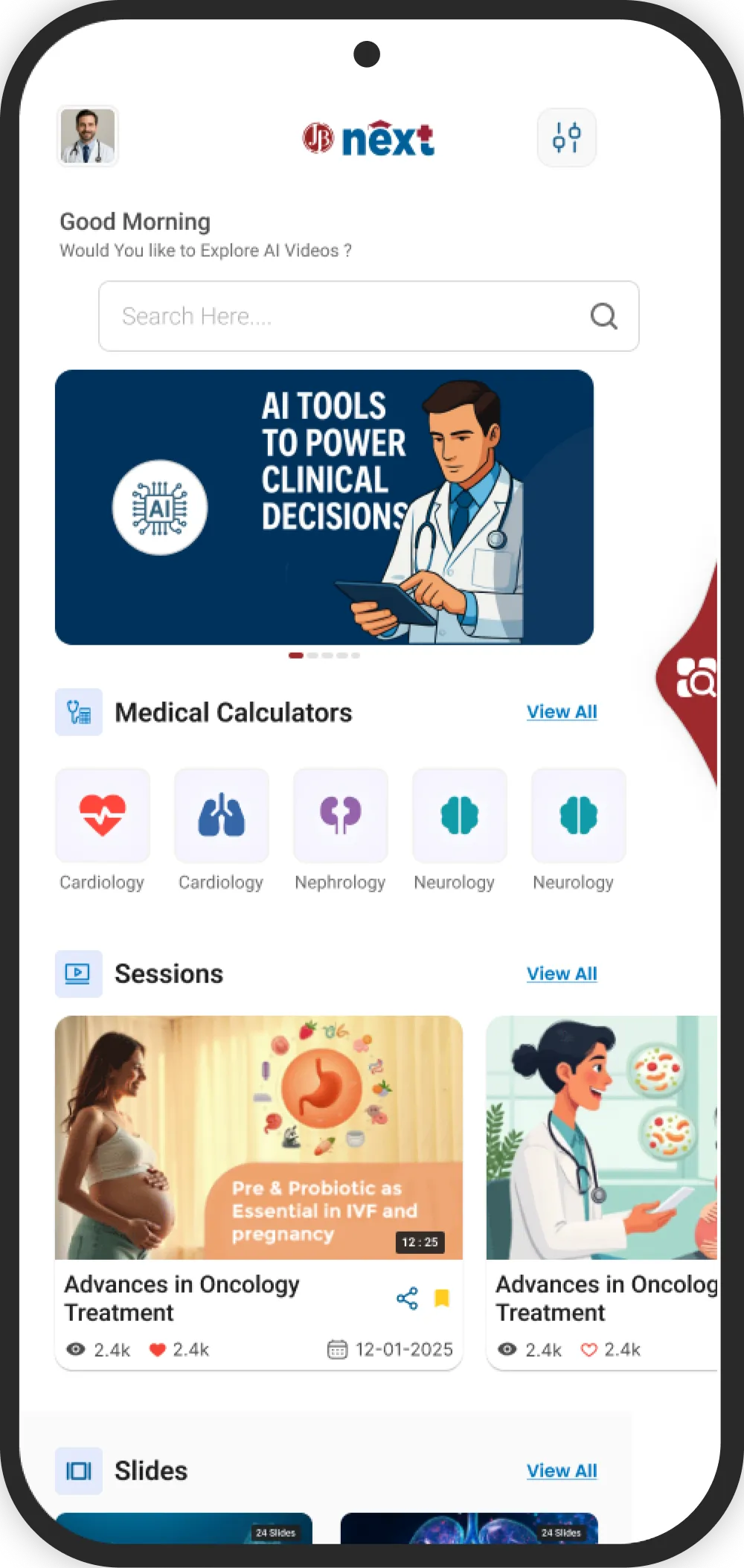 JB Next App Screenshot 1