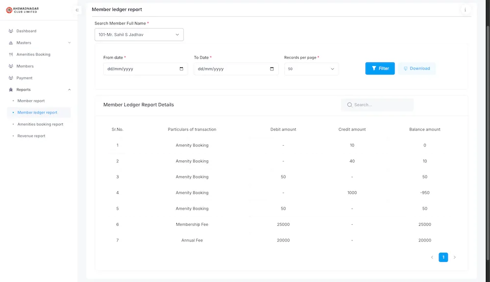 Membership Management Portal