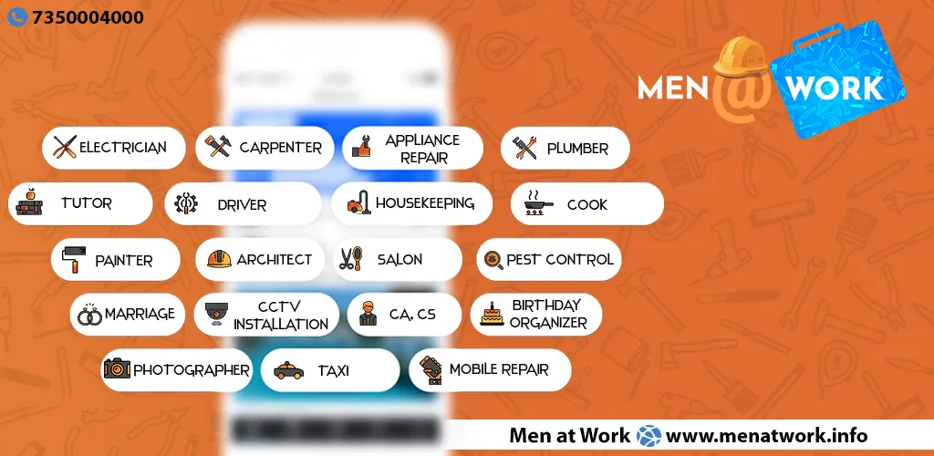 Men at Work - On-Demand Local Services Marketplace - Mobile App Development project by Accucia