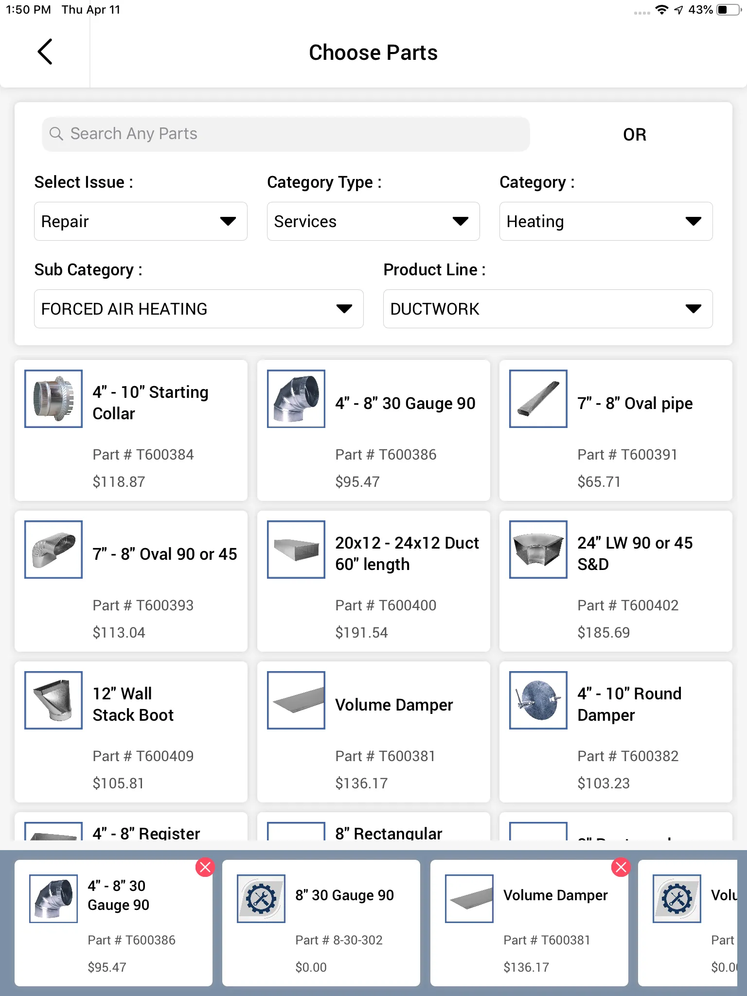 FieldTech Tablet App Screenshot 3