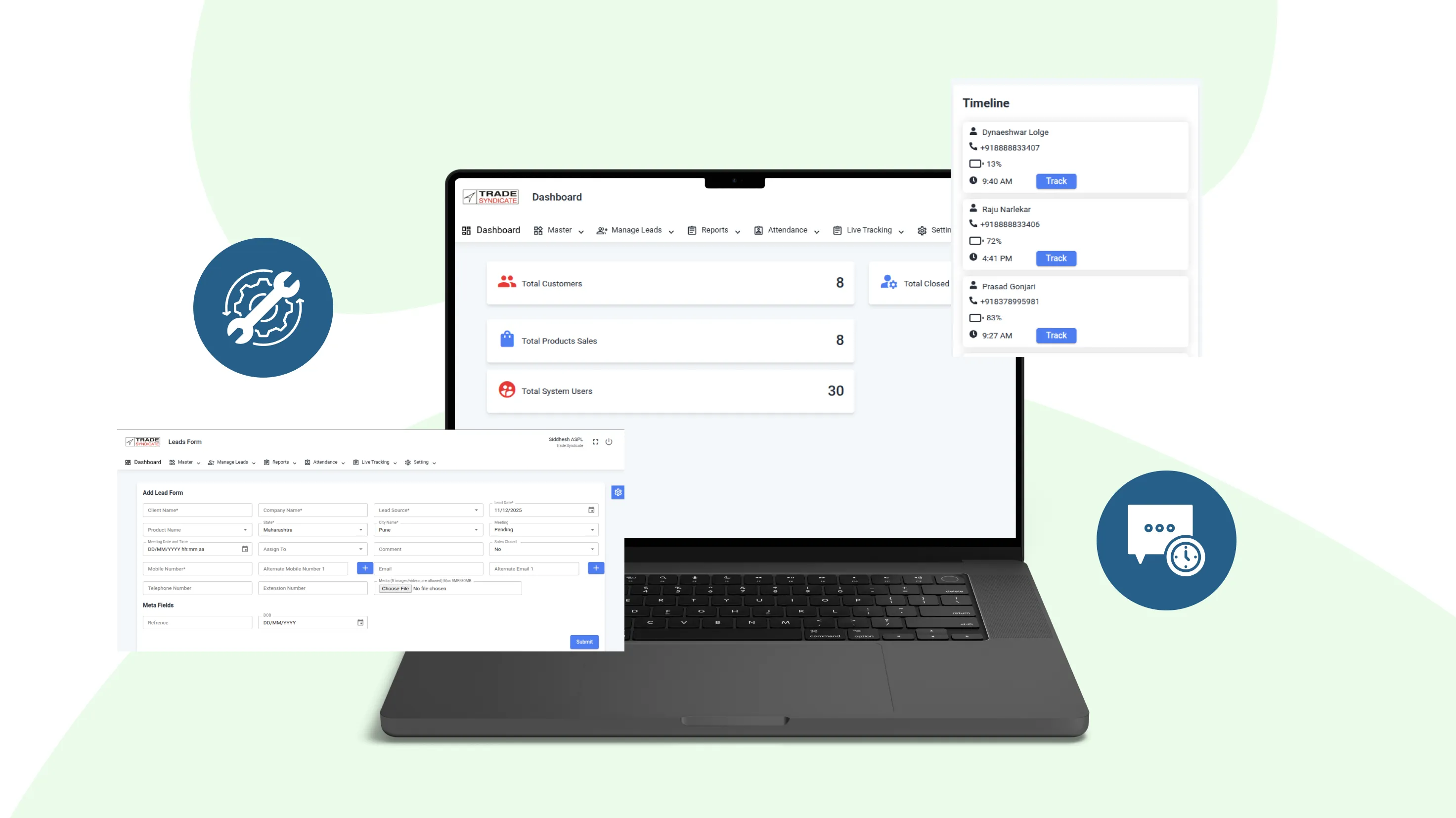 Trade Syndicate - Mobile Sales CRM for Industrial Distribution - Custom Software Development project by Accucia